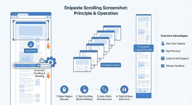 滚动截图功能原理与操作界面