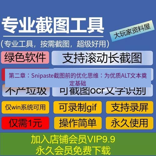 截图工具 第二章：Snipaste截图前的优化思维：为优质ALT文本奠定基础