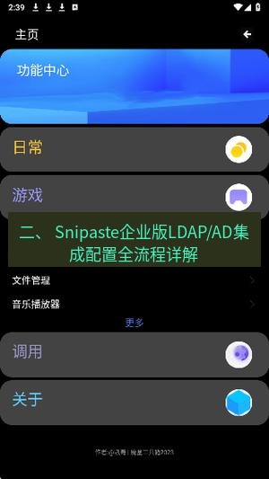 截图工具 二、 Snipaste企业版LDAP/AD集成配置全流程详解