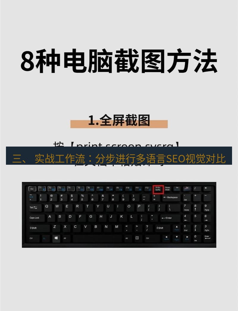 截图工具 三、 实战工作流：分步进行多语言SEO视觉对比