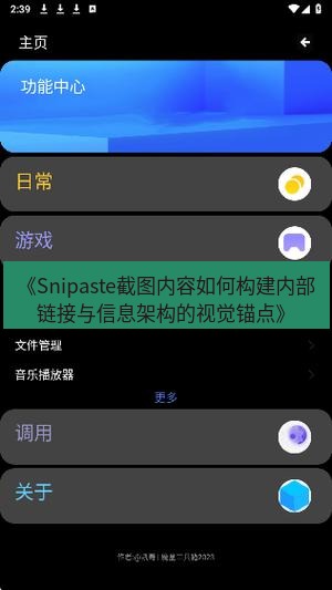 截图工具 《Snipaste截图内容如何构建内部链接与信息架构的视觉锚点》