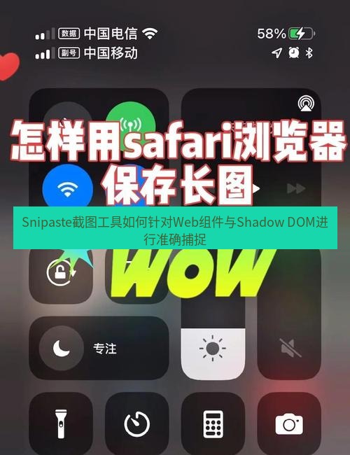 截图工具 Snipaste截图工具如何针对Web组件与Shadow DOM进行准确捕捉