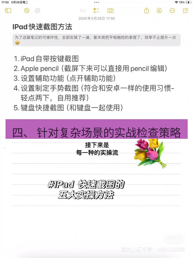 截图工具 四、 针对复杂场景的实战检查策略