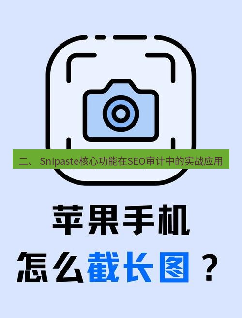 截图工具 二、 Snipaste核心功能在SEO审计中的实战应用