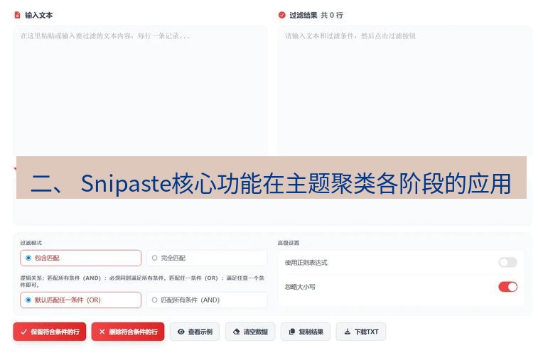 截图工具 二、 Snipaste核心功能在主题聚类各阶段的应用