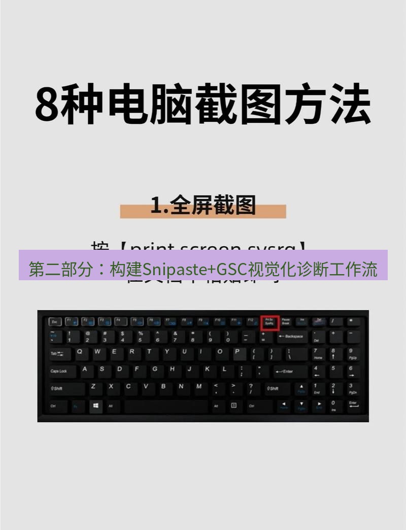 截图工具 第二部分：构建Snipaste+GSC视觉化诊断工作流