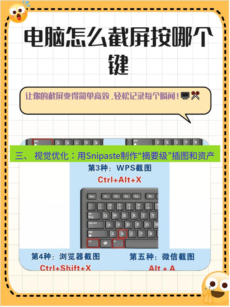 截图工具 三、 视觉优化：用Snipaste制作“摘要级”插图和资产