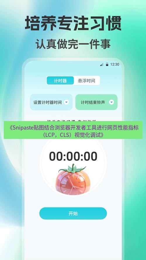截图工具 《Snipaste贴图结合浏览器开发者工具进行网页性能指标（LCP，CLS）视觉化调试》