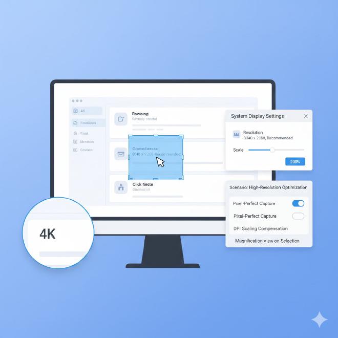 4K/8K屏幕截图优化设置