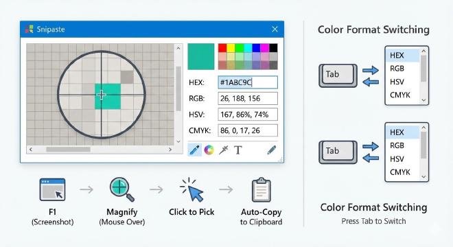 取色器功能界面与操作演示