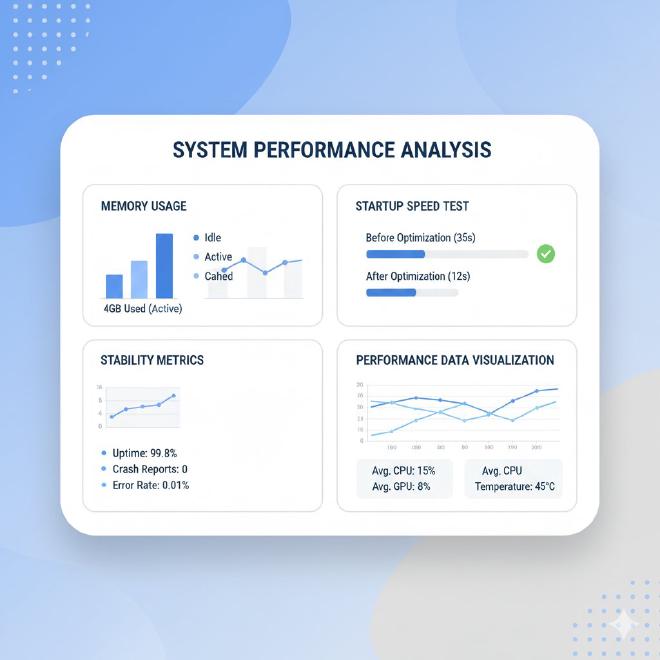 性能测试界面与数据展示