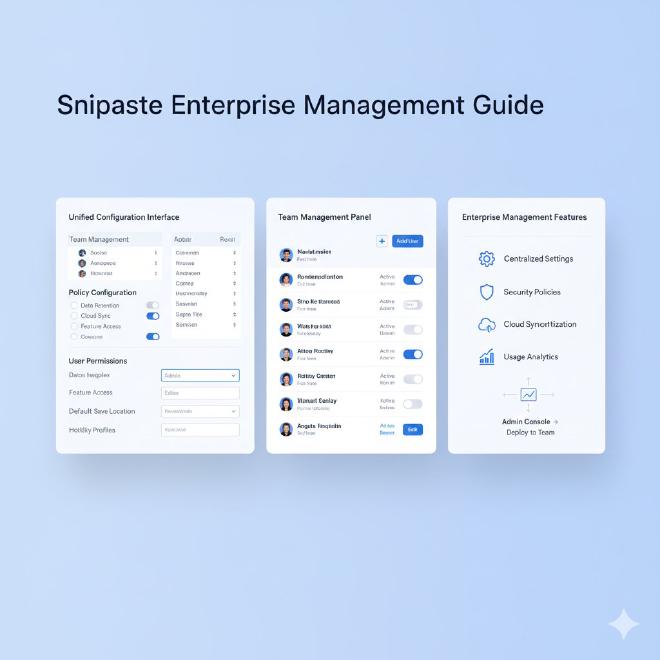 统一配置与团队管理界面