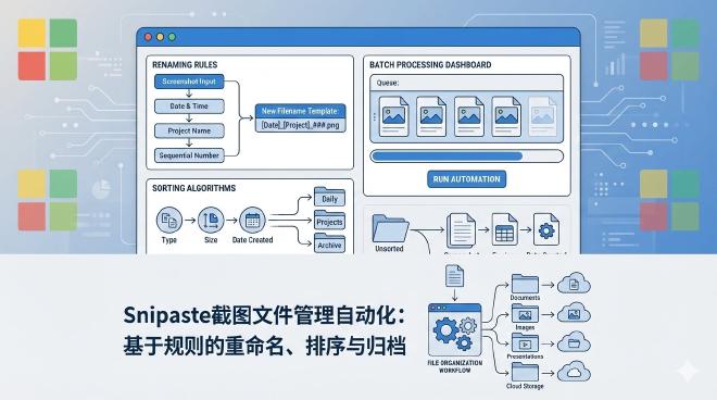 snipaste截图文件管理自动化