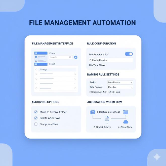 文件管理自动化界面与规则配置